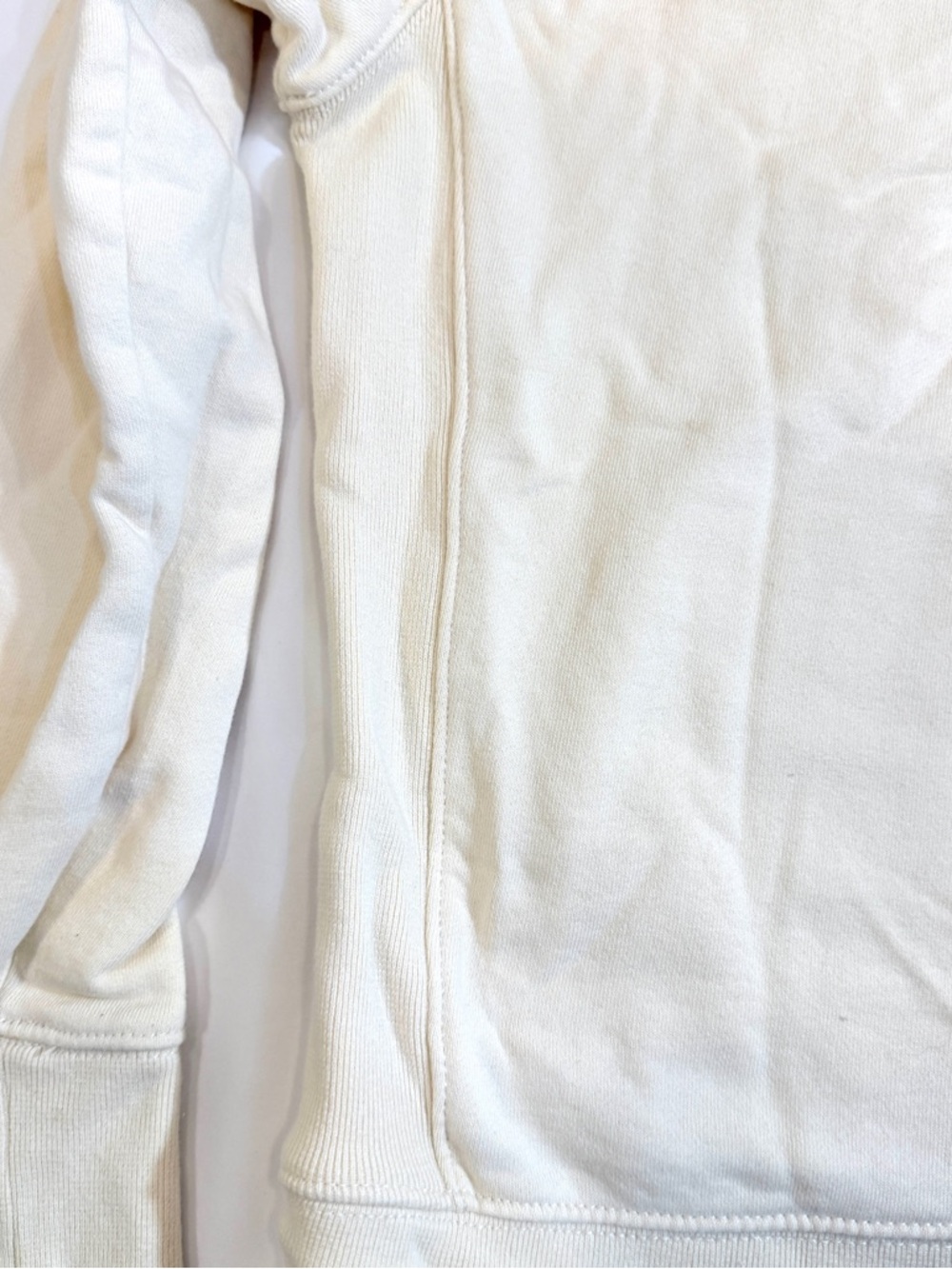 Life Is Good Cream Hoodie with Blue Graphic Women’s XS - Picture 11 of 13